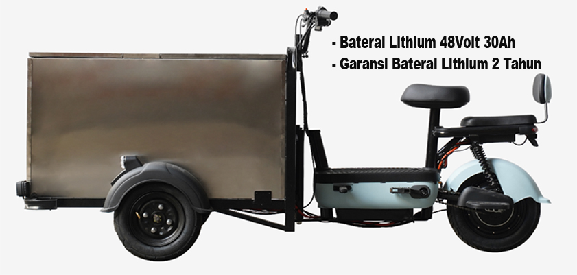 Kendaraan Niaga Gerobak Listrik Uwinfly