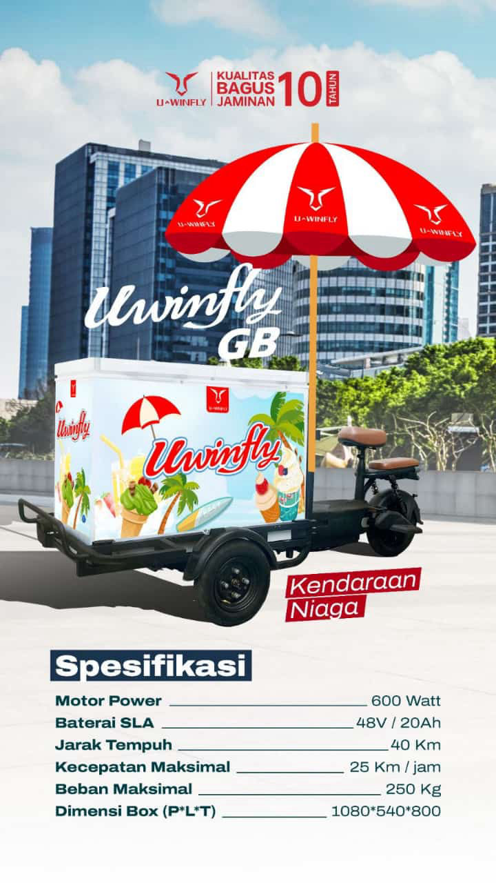 Kendaraan Niaga Geroba Listrik Uwinfly